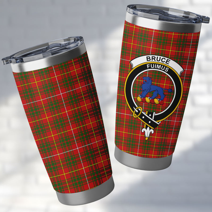 Scottish Bruce Modern Clan Badge Tartan Tumbler