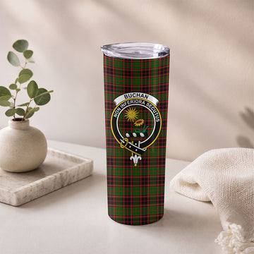Scottish Buchan Modern Clan Badge Tartan Skinny Tumbler