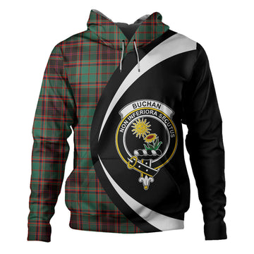 Scottish Buchan Ancient Clan Badge Tartan Hoodie Circle Style