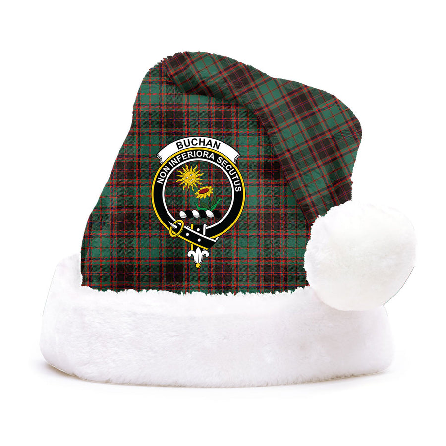 Scottish Buchan Ancient Clan Badge Tartan Plush Christmas Hat
