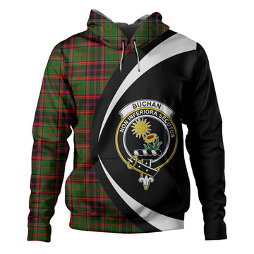 Scottish Buchan Modern Clan Badge Tartan Hoodie Circle Style