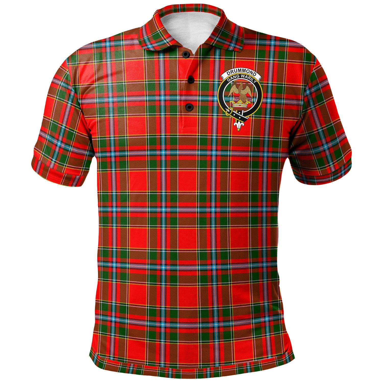 Drummond Of Perth Tartan Crest T-shirt - Alba Celtic Style