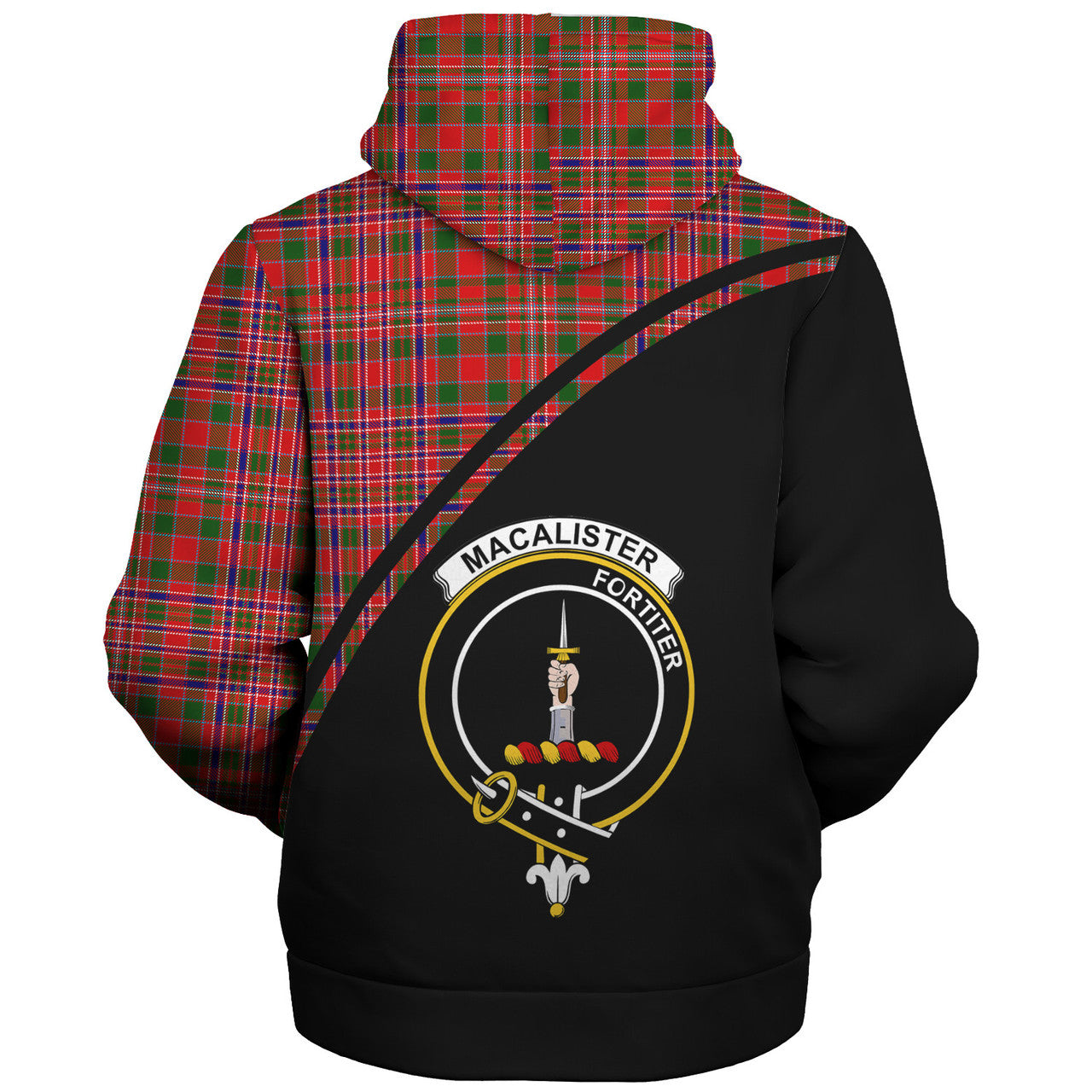 Scottish Tartan MacClafferty Modern Clan Crewneck Sweatshirt Plaid Style main image 1