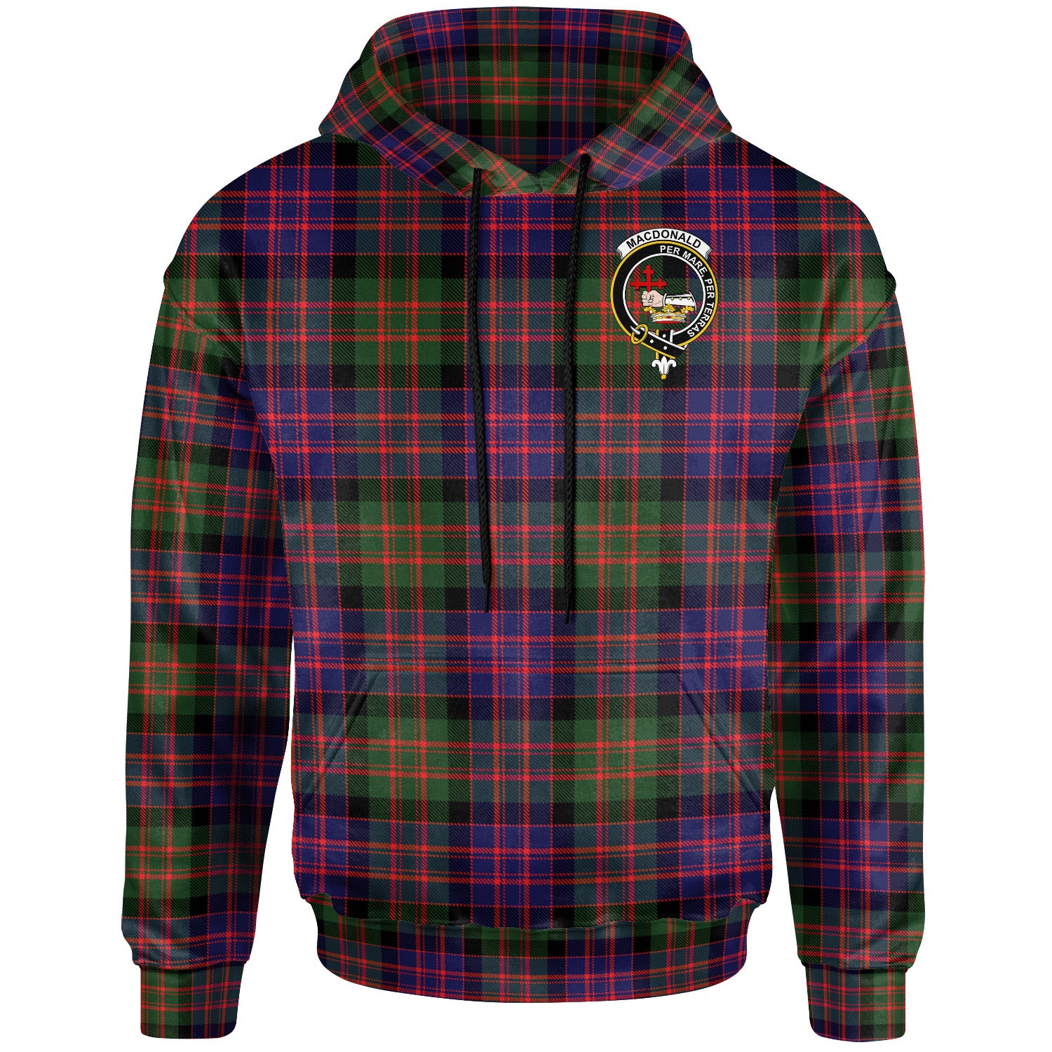 MacDonald Of Clanranald Tartan Hoodie - Alba Celtic Style