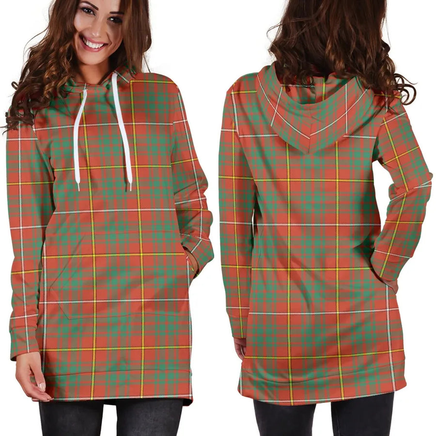 Scottish Bruce Ancient Clan Tartan Hoodie Dress