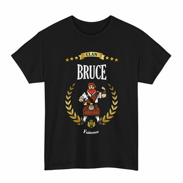 Scottish Bruce Clan Tartan Unisex T-Shirt - Motto Scotsman