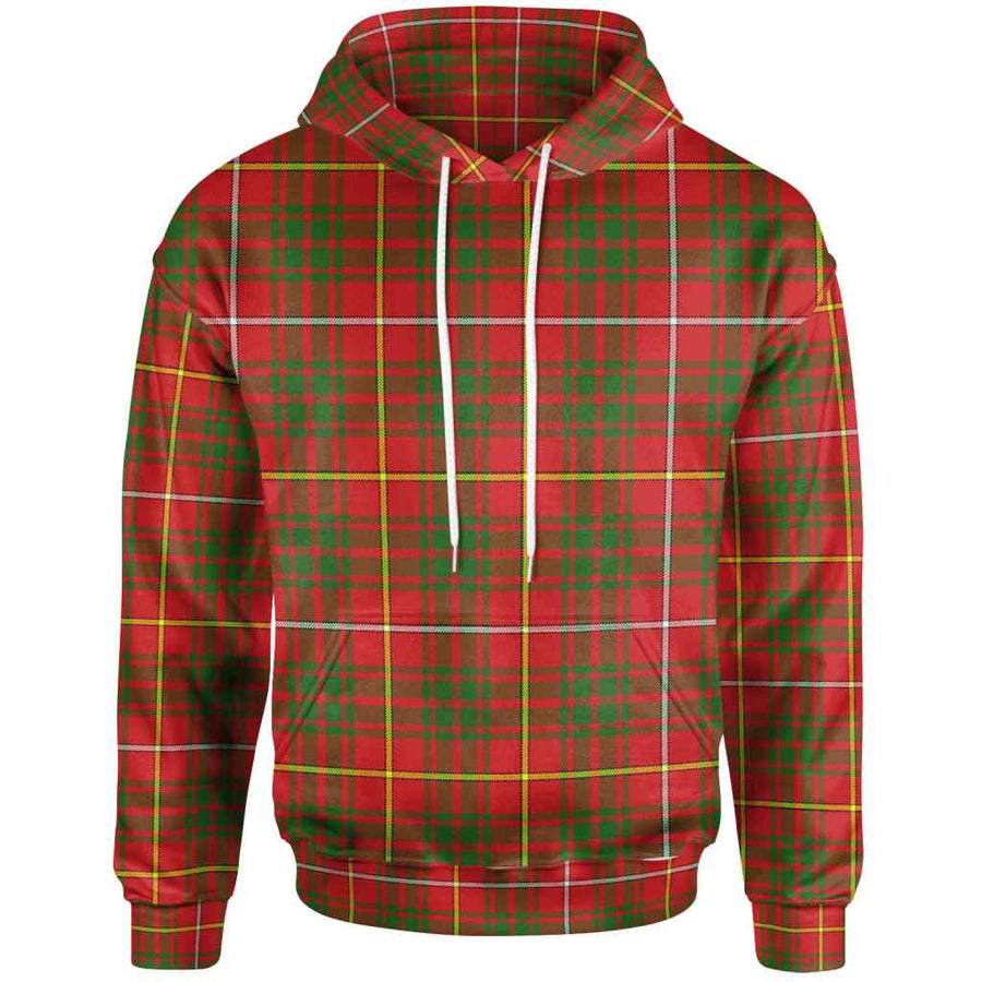 Scottish Bruce Modern Tartan Hoodie Front Side Tartan Plaid