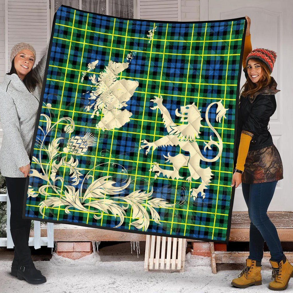 Campbell of Breadalbane Modern Tartan Crest Premium Quilt Oldest Style