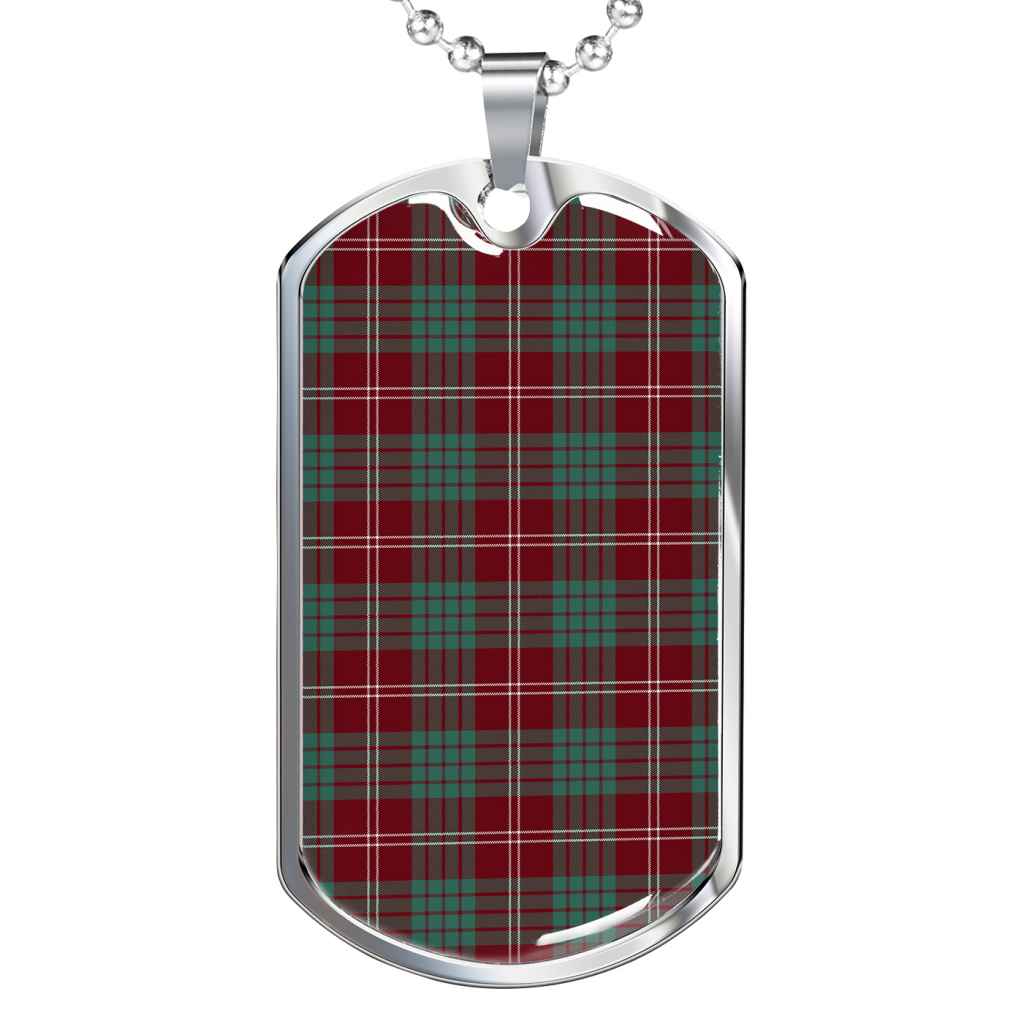 Scottish Crawford Modern Tartan Military Dog Tag Necklace | Tartanplaid ...