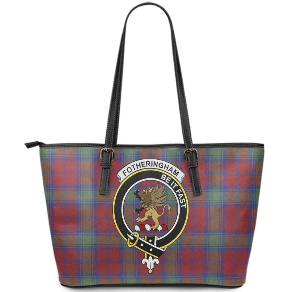 Fotheringham Tartan Crest Black Garden Flag