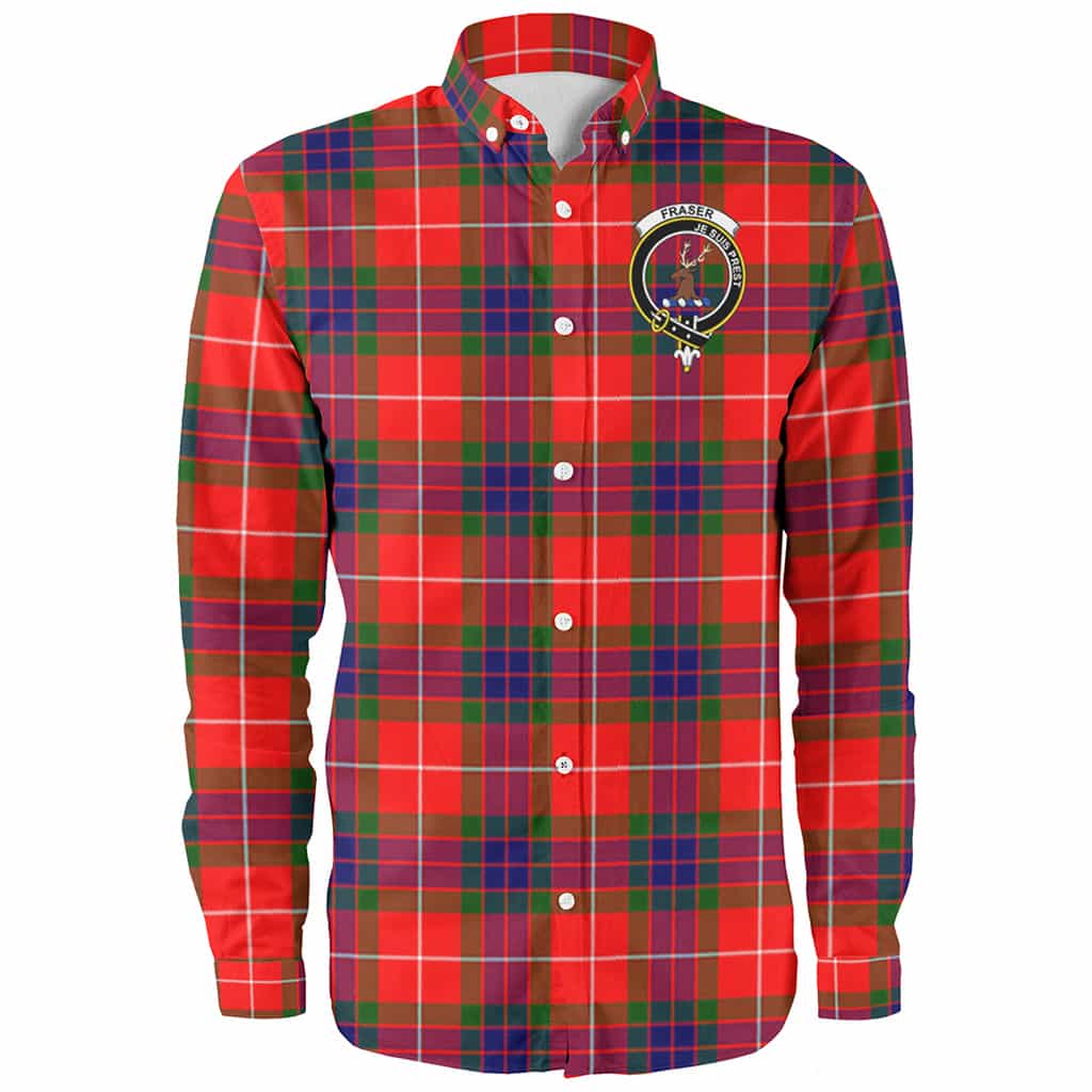 Fraser Ancient Tartan T-Shirt Half of Me - Cross Style