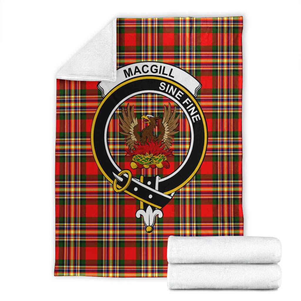 MacGill Modern Tartan Crest House Flag