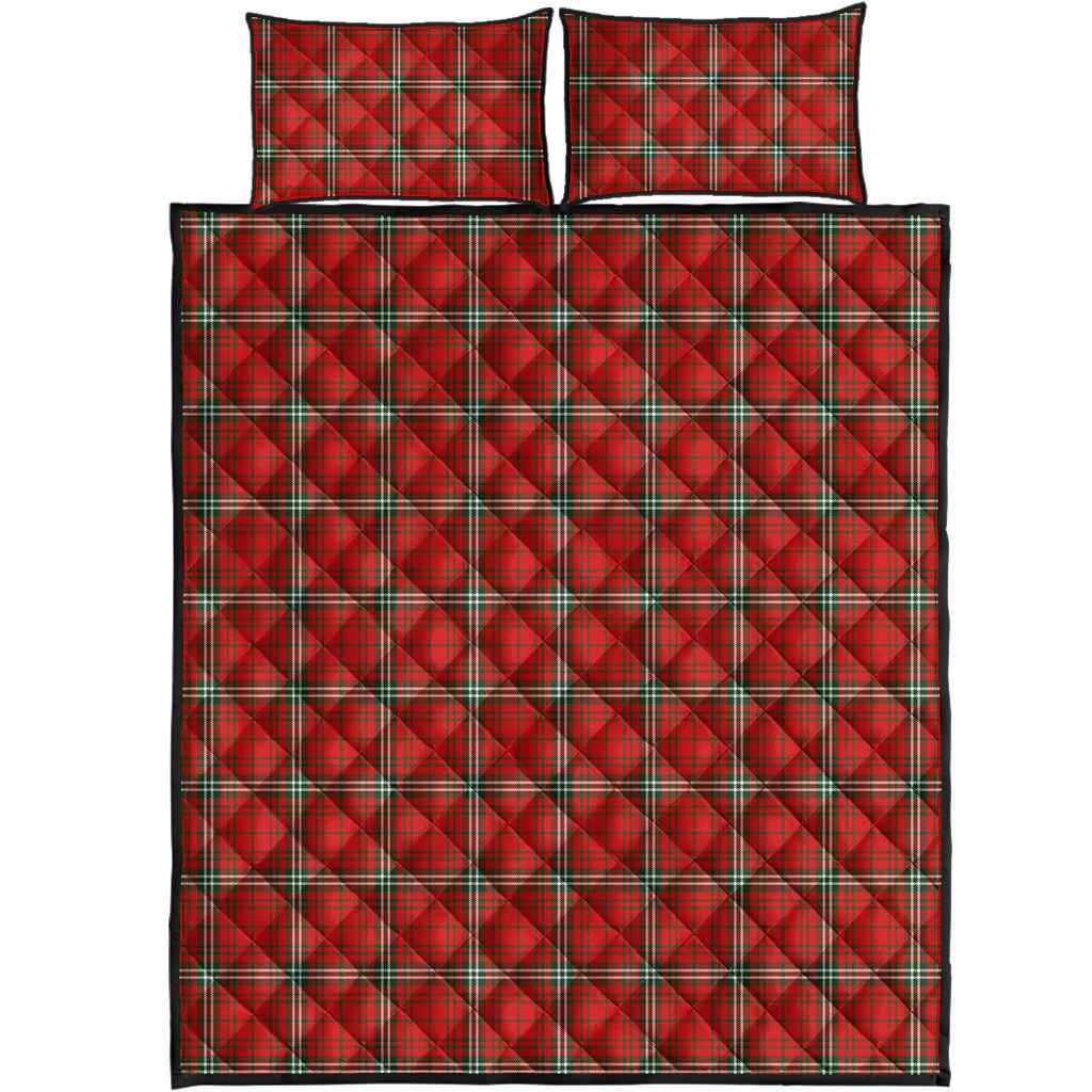 Wemyss Tartan Premium Quilt, Scottish Tartan Wemyss Clan Quilt Cross Style