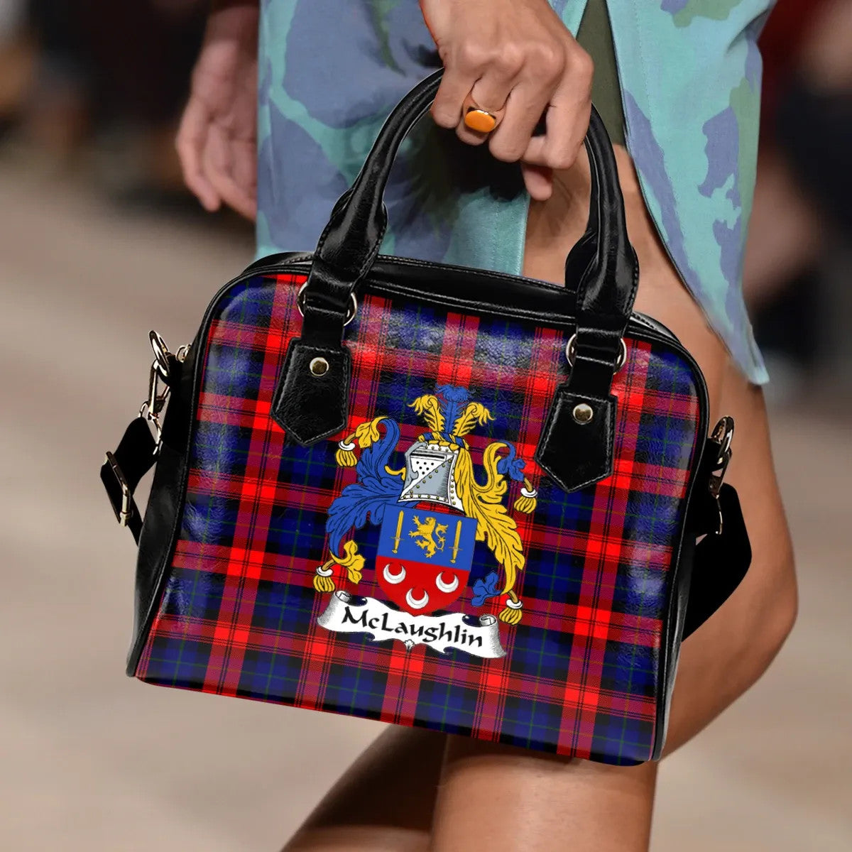 McClellan Ancient Tartan Crest Satchel Bag