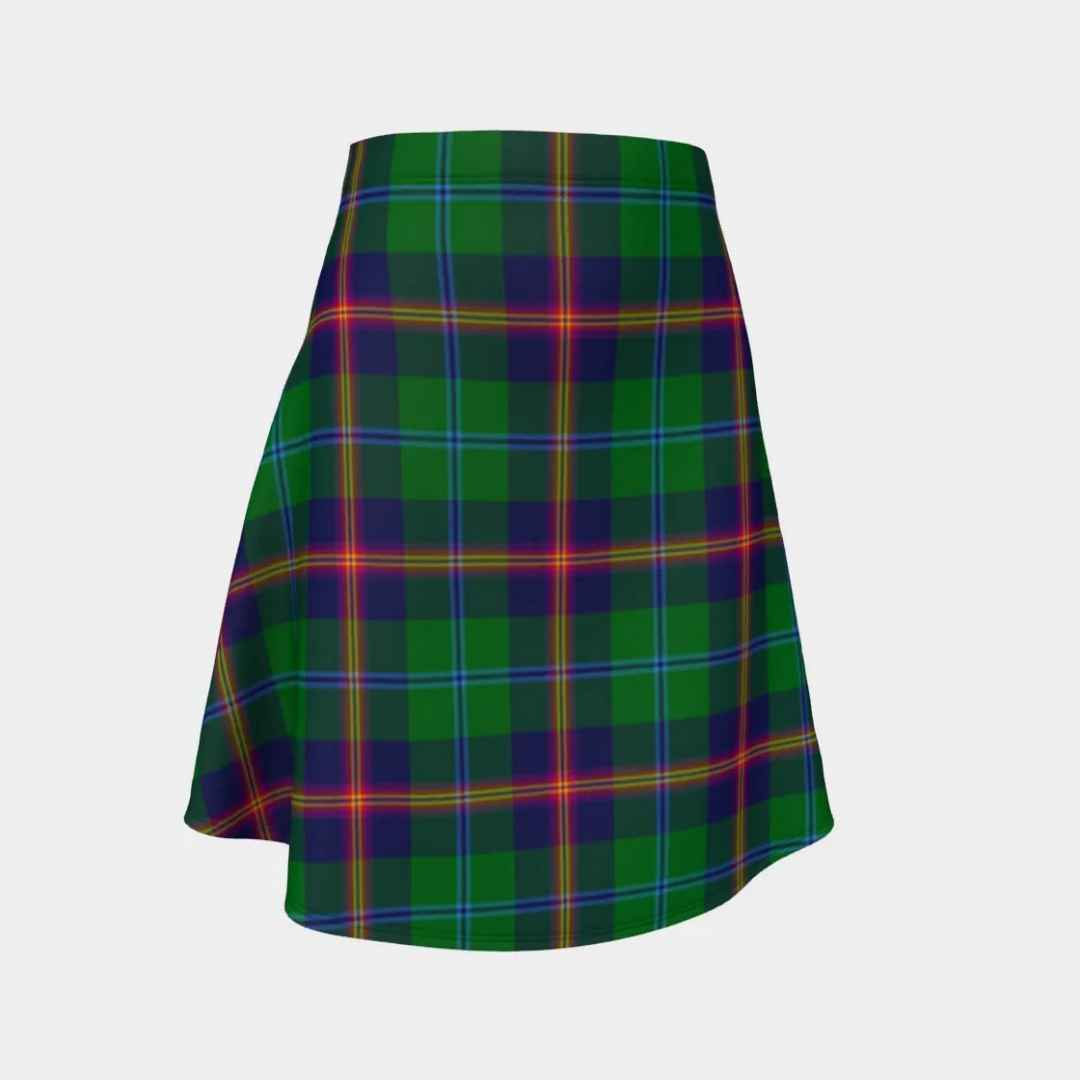 Nairn Tartan Flared Skirt