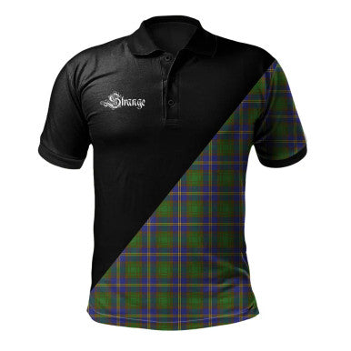 Scottish Fletcher Modern Clan Crest Tartan Polo Shirt - Military Logo Front Side Tartan Plaid