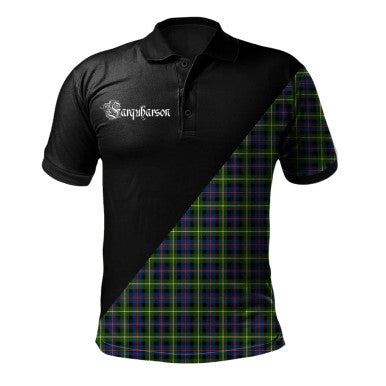 Scottish Gordon Dress Modern Clan Crest Tartan Polo Shirt - Military Logo Front Side Tartan Plaid