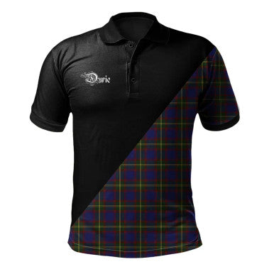 Scottish MacDonald Dress Modern Clan Crest Tartan Polo Shirt - Military Logo Front Side Tartan Plaid