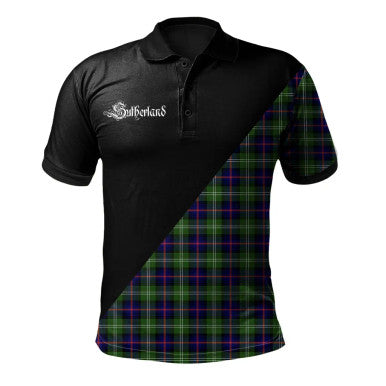 Scottish Mercer Modern Clan Crest Tartan Polo Shirt - Military Logo Front Side Tartan Plaid