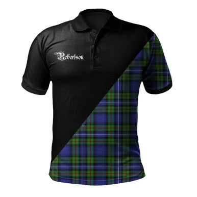 Scottish Nicolson Modern Clan Crest Tartan Polo Shirt - Military Logo Front Side Tartan Plaid