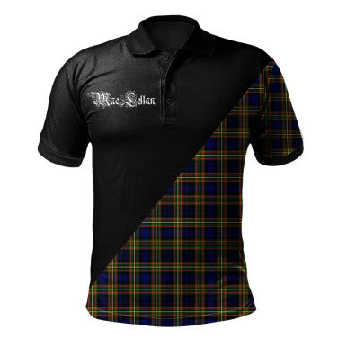 Scottish Robertson Hunting Modern Clan Crest Tartan Polo Shirt - Military Logo Front Side Tartan Plaid