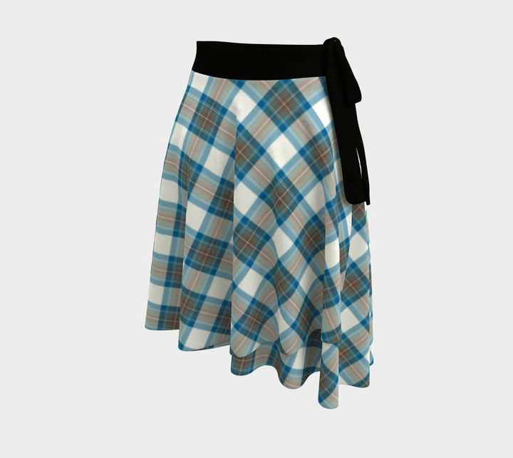 Scottish Stewart Muted Blue Clan Tartan Wrap Skirt Tartan Plaid 2
