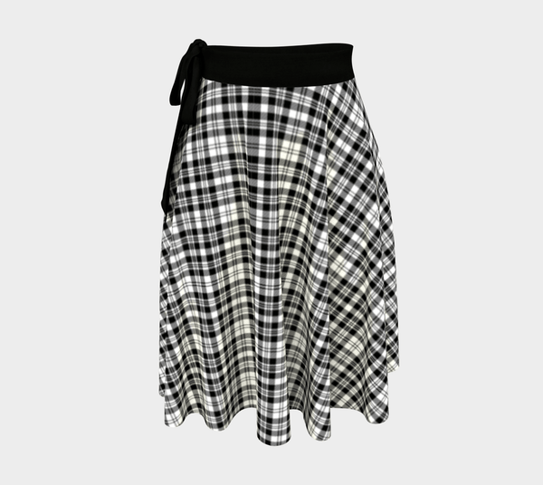 Scottish Scott Black & White Modern Clan Tartan Wrap Skirt Tartan Plaid 1