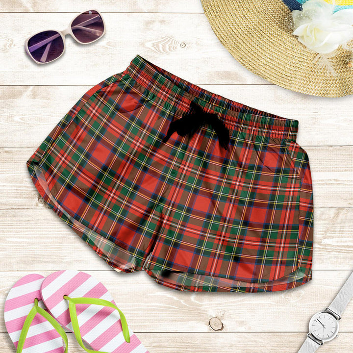 Scottish Stewart Royal Modern Clan Tartan Women Shorts