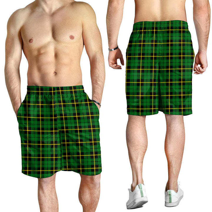 Scottish Wallace Hunting - Green Clan Tartan Men Shorts