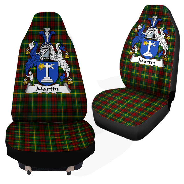 Scottish Martin Clan Crest Tartan Car Seat Covers 3