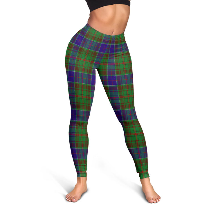 Scottish Adam Clan Tartan Women Leggings Tartan Plaid 2