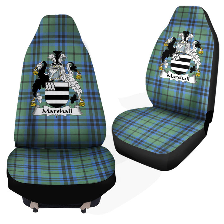 Scottish Marshall Clan Crest Tartan Car Seat Covers 3