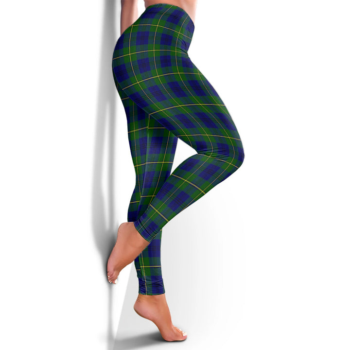 Scottish Johnston Modern Clan Tartan Women Leggings Tartan Plaid 2