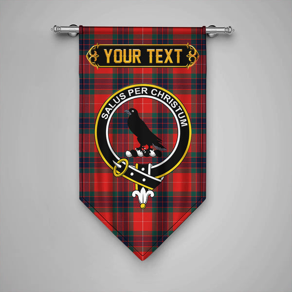Scottish Abernethy Modern Clan Crest Tartan Gonfalon Custom Personalized Tartan Plaid