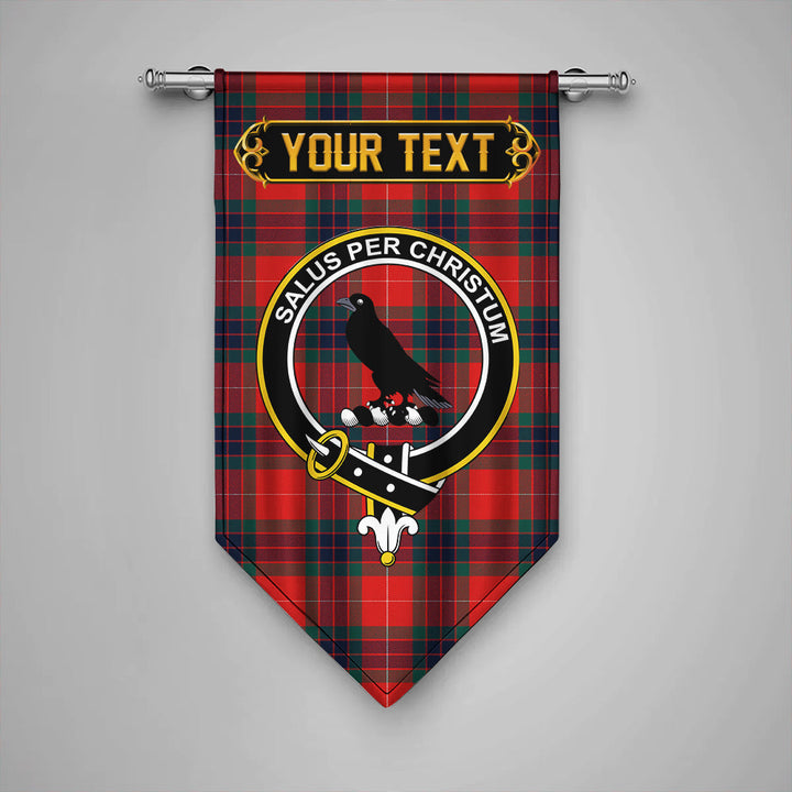 Scottish Abernethy Modern Clan Crest Tartan Gonfalon Custom Personalized Tartan Plaid