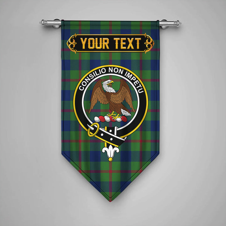 Scottish Agnew (MacAgnew) Modern Clan Crest Tartan Gonfalon Custom Personalized Tartan Plaid
