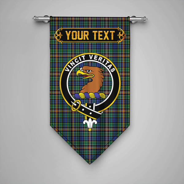 Scottish Allison Clan Crest Tartan Gonfalon Custom Personalized Tartan Plaid