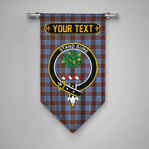 Scottish Anderson Modern Clan Crest Tartan Gonfalon Custom Personalized Tartan Plaid