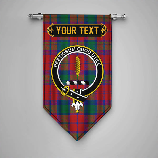Scottish Auchinleck Clan Crest Tartan Gonfalon Custom Personalized Tartan Plaid