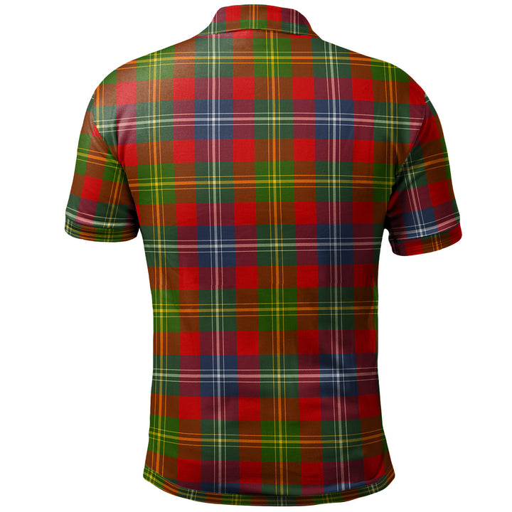 Scottish Forrester Clan Tartan Polo Shirt Back Side Tartan Plaid