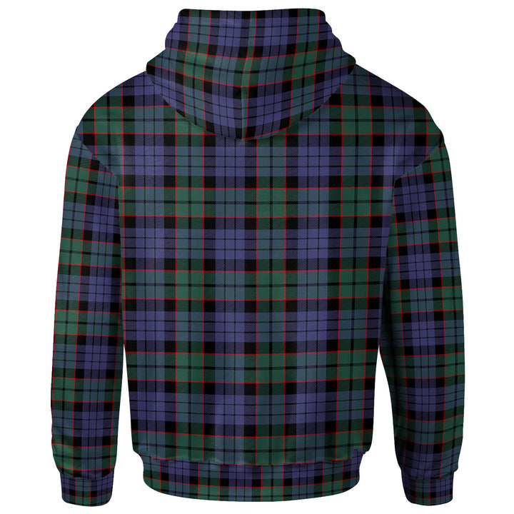 Scottish Fletcher Modern Clan Tartan Hoodie Back Side Tartan Plaid