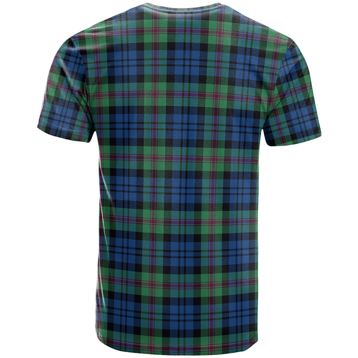 Scottish Baird Ancient Clan Tartan T-Shirt Back Side Tartan Plaid