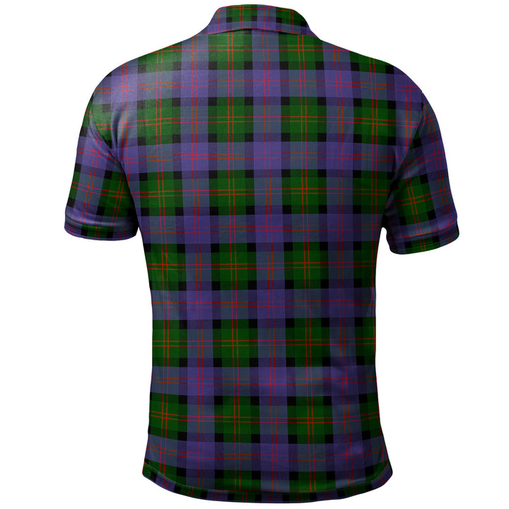 Scottish Blair Modern Clan Tartan Polo Shirt Back Side Tartan Plaid