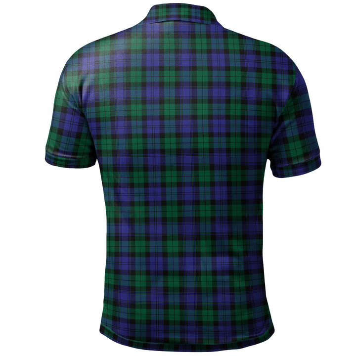 Scottish Blackwatch Modern Clan Tartan Polo Shirt Back Side Tartan Plaid