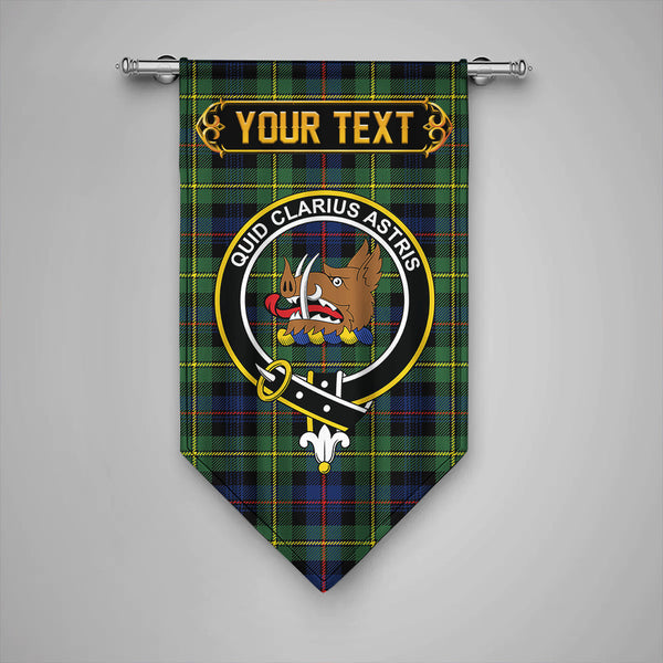 Scottish Baillie Modern Clan Crest Tartan Gonfalon Custom Personalized Tartan Plaid