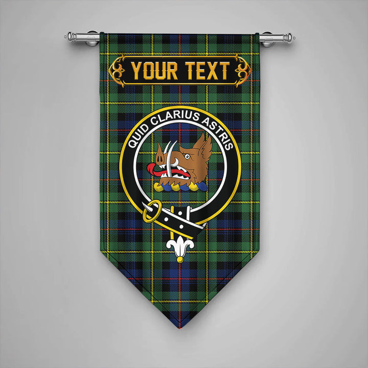 Scottish Baillie Modern Clan Crest Tartan Gonfalon Custom Personalized Tartan Plaid