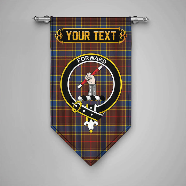 Scottish Balfour Modern Clan Crest Tartan Gonfalon Custom Personalized Tartan Plaid