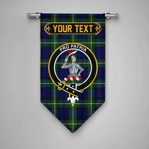 Scottish Bannerman Clan Crest Tartan Gonfalon Custom Personalized Tartan Plaid