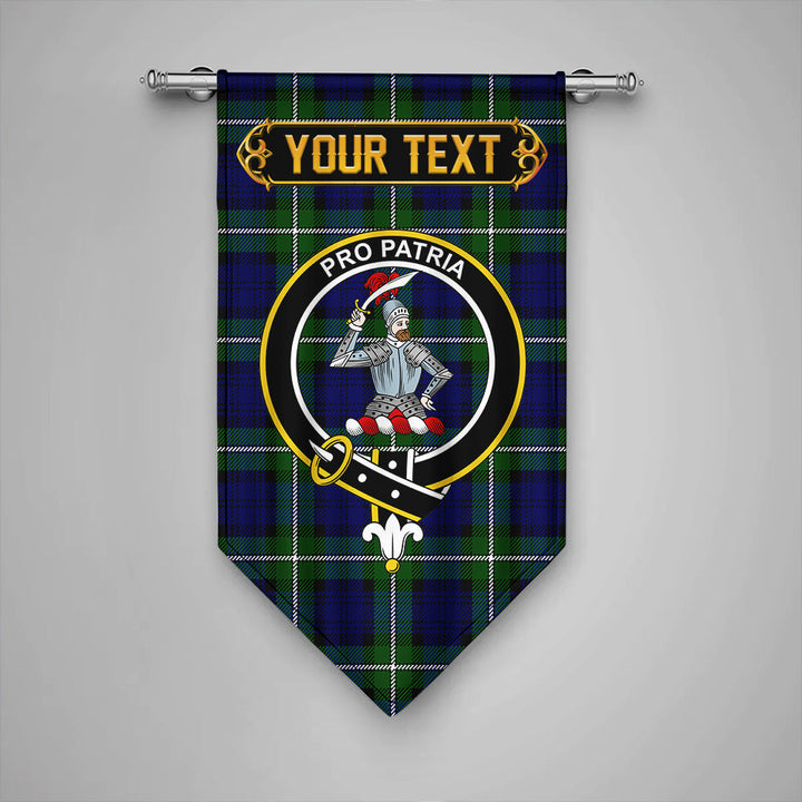 Scottish Bannerman Clan Crest Tartan Gonfalon Custom Personalized Tartan Plaid
