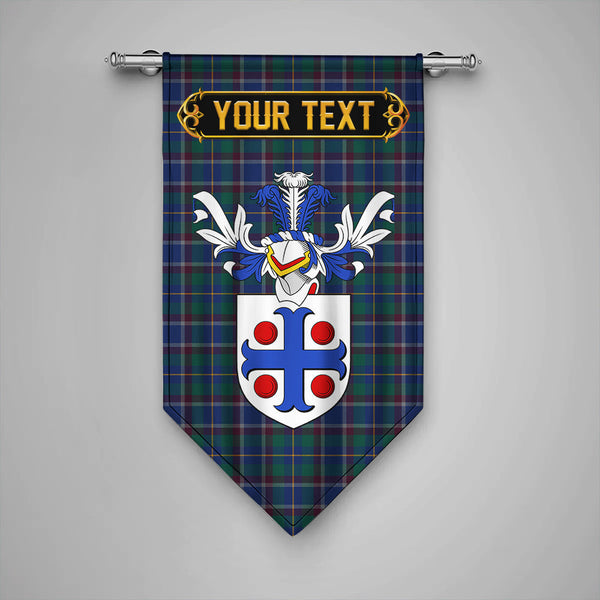 Scottish Belfrage (Belfarge) Modern Clan Crest Tartan Gonfalon Custom Personalized Tartan Plaid